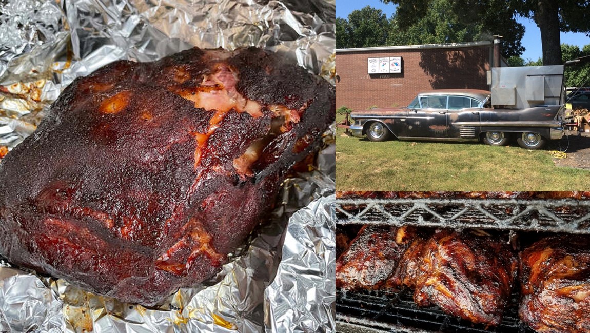 Smoked Boston Butt barbecue collage